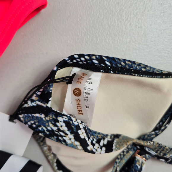 Colorful Swim 6 Piece Bundle Women's Small 1 Swimsuit & 5 Swim Tops NWT - Picture 12 of 16